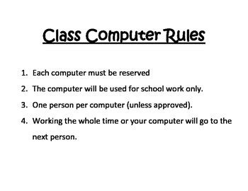 Image result for Computer Class Rules