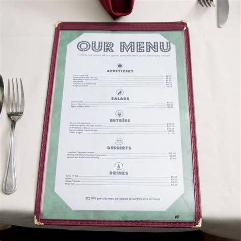 Image result for Generic Menu Cover