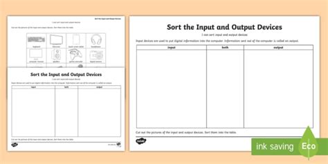 Image result for Input or Output Worksheet