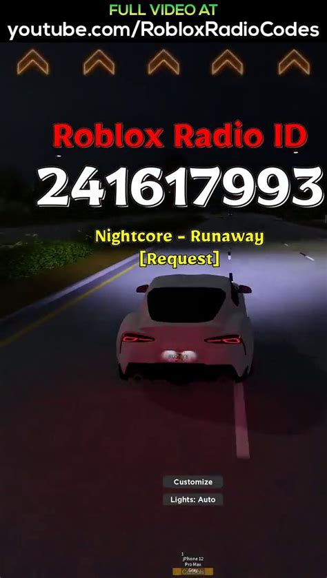 Toradh íomhá ar Runaway Roblox ID Code
