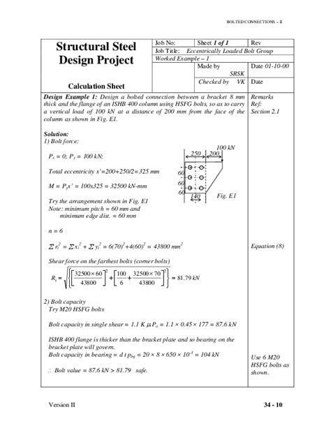 Image result for Engineering Calculation Sheet Format