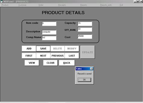 Image result for Visual Basic Sales Form