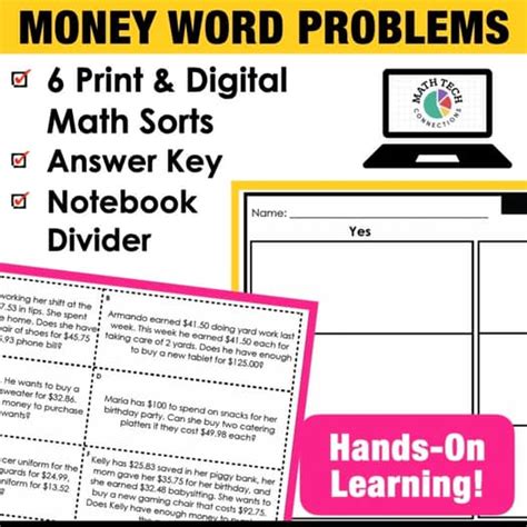 Image result for 4th Grade Math Money Problems