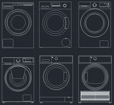 Afbeeldingsresultaten voor Washing Machine AutoCAD Icon