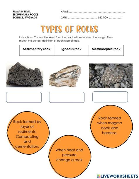 Image result for Types of Rock Sort