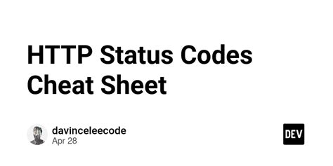 Image result for HTTP Status Codes Cheat Sheet Printable