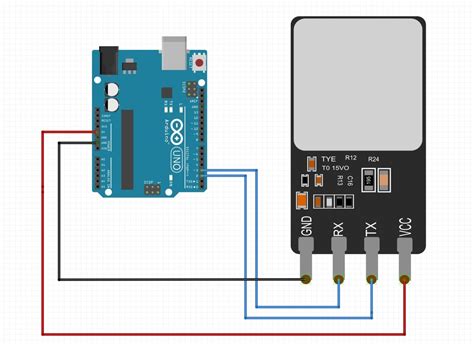 Image result for Arduino R307 TTL Scanner