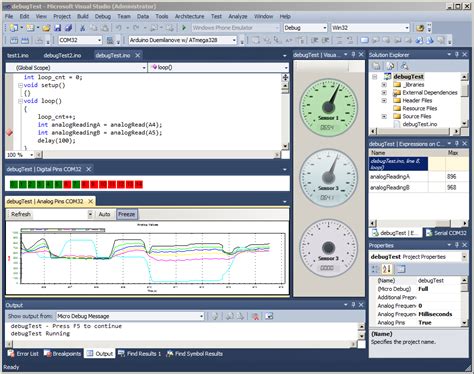 Arduino to Visual Data に対する画像結果