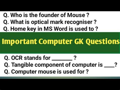 Image result for Computer Important Question