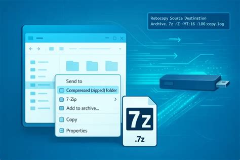 Toradh íomhá ar RoboCopy Zip