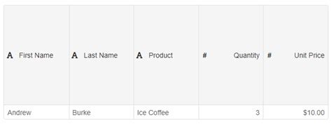 Column Header Icons に対する画像結果