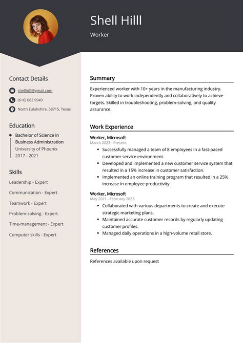 Afbeeldingsresultaten voor Resume CV Example