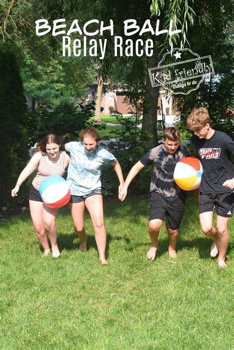 Beach ball relay race fun outdoor game – Artofit