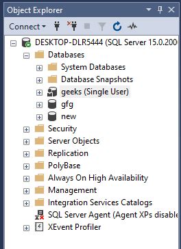 Résultat d’images pour Database Single User Mode