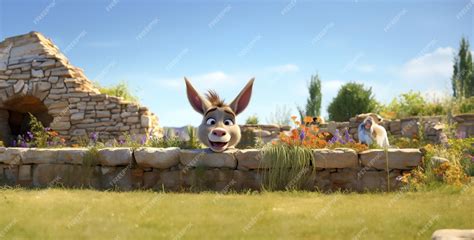 Toradh íomhá ar Donkey in Field