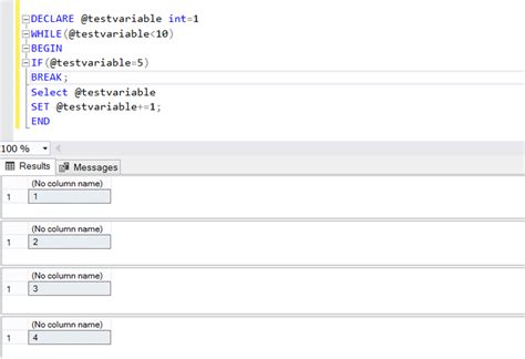 Image result for Continue for SQL Loop