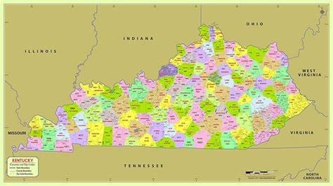 Afbeeldingsresultaten voor Kentucky State 3 Digit Zip Code Map