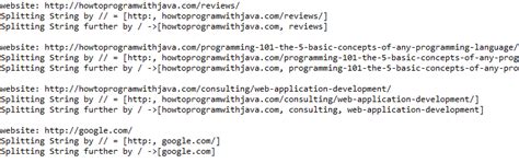 Image result for Java Slash in String