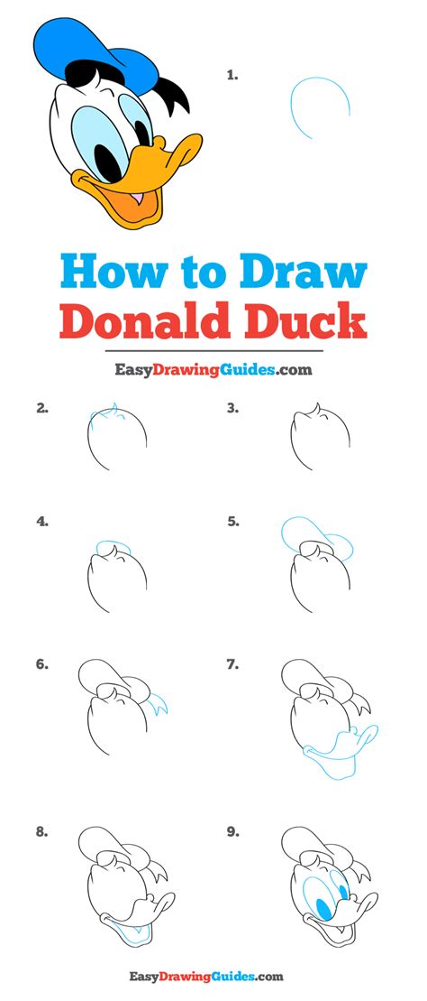 Image result for How to Draw Donald Duck Easy Drawing Tutorials