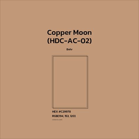 Image result for Copper Moon Color Code