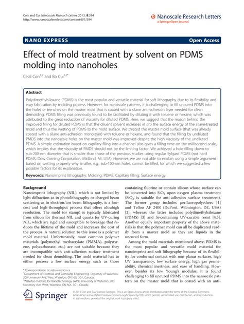 Image result for PDMS Solvent