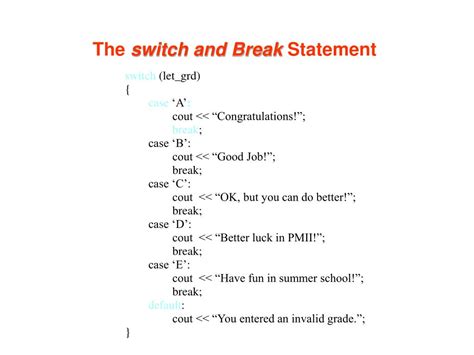 Toradh íomhá ar Switch/Case Pseudocode