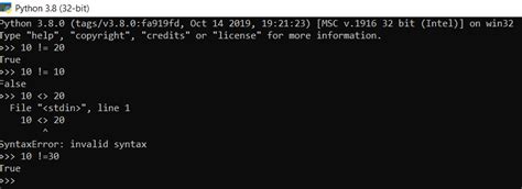 Toradh íomhá ar Python String Not Equal