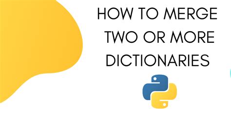 Image result for How to Merge Two Dictionary in Python