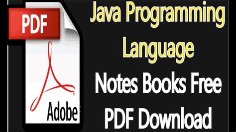 Toradh íomhá ar Java Programming PDF Notes