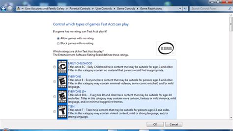 Image result for Windows 7 Parental Controls