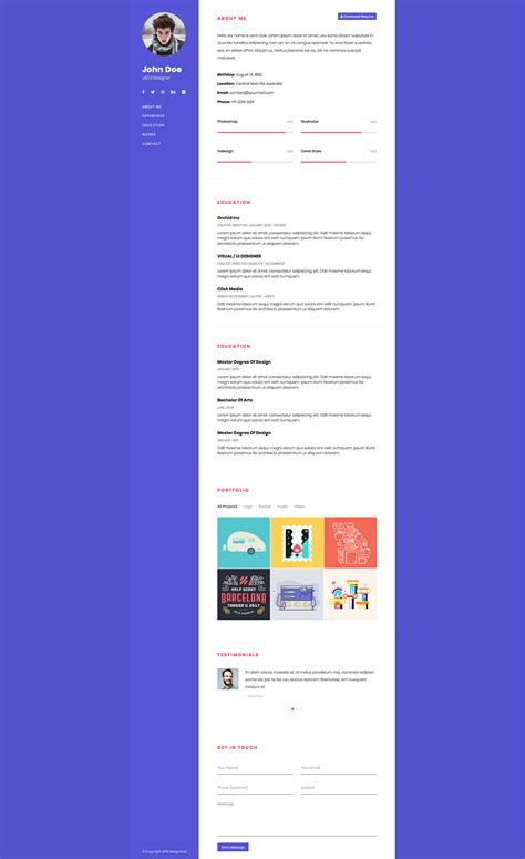 Image result for Resume Using Bootstrap