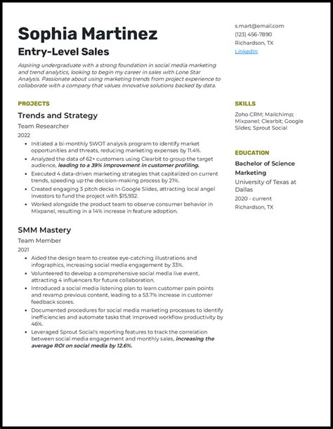 Entry Level Sales Representative Resume Examples に対する画像結果