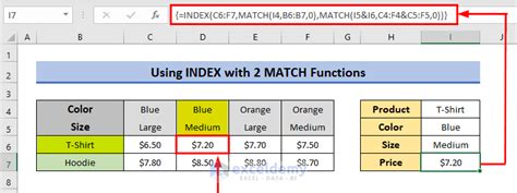 Image result for INDEX/MATCH Formula Multiple Criteria