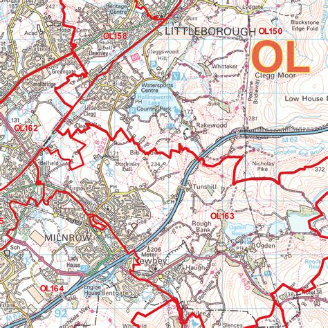 Toradh íomhá ar Oldham Postcode Map