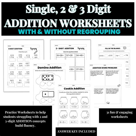 Afbeeldingsresultaten voor 2-Digit Addition Practice Sheets