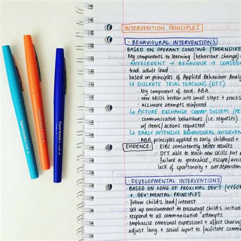 Toradh íomhá ar Notes with Color Pens Handwritten