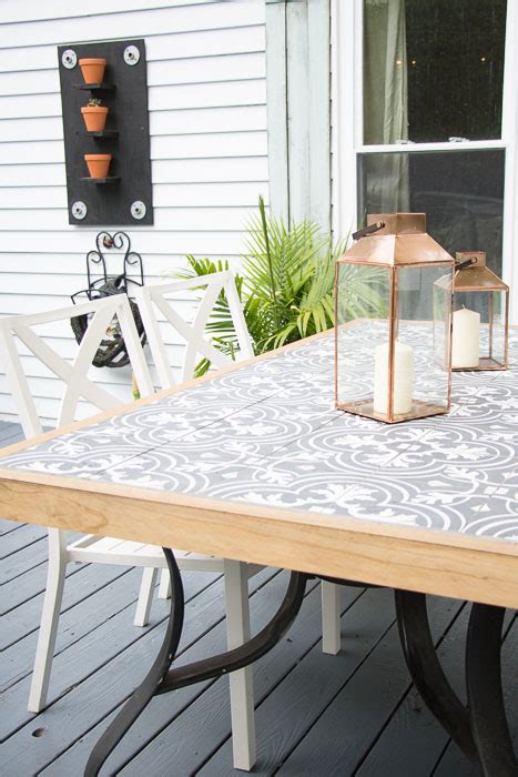 Image result for DIY Tile Patio Table