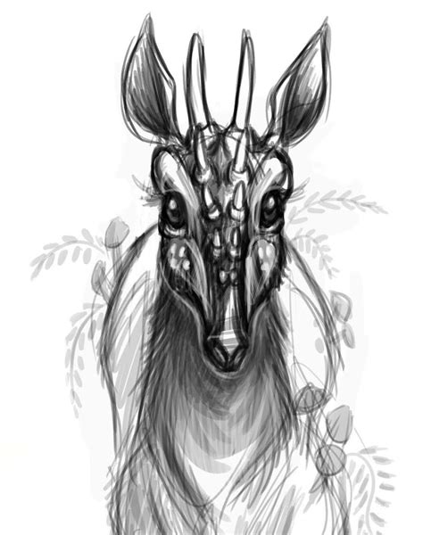Image result for Fawn Drawing Creepy