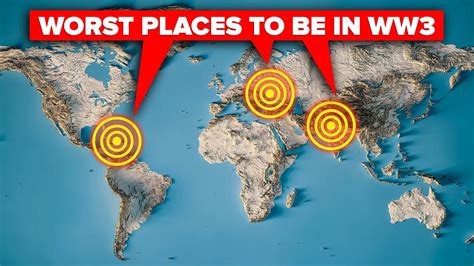 Image result for WW3 Safest Countries Map