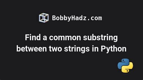 Toradh íomhá ar Substring Find in Python