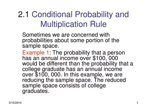 Toradh íomhá ar Multiplication Rule for Conditional Probability