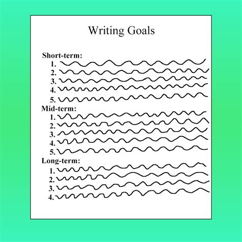 Image result for Writing Goals and Objectives Examples