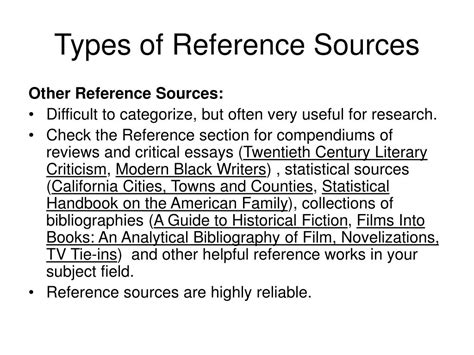 Image result for Types of Reference Sources