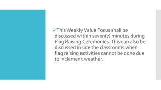 Image result for Values Restoration Program Sample