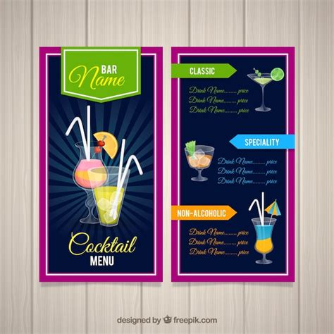 Cocktail Menu Design に対する画像結果