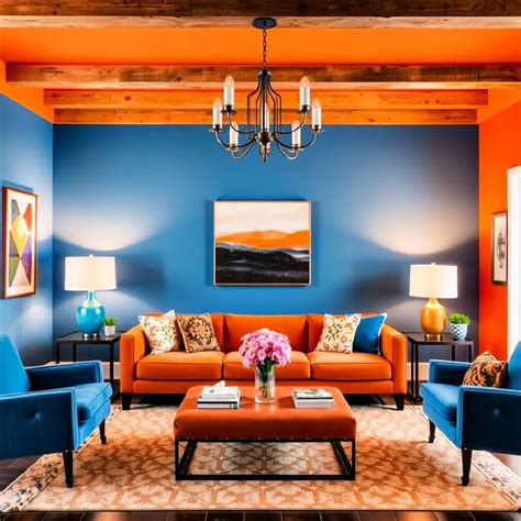 Image result for Complementary Color Scheme Use Living Room