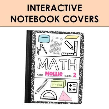 Image result for Interactive Math Notebook Cover Page