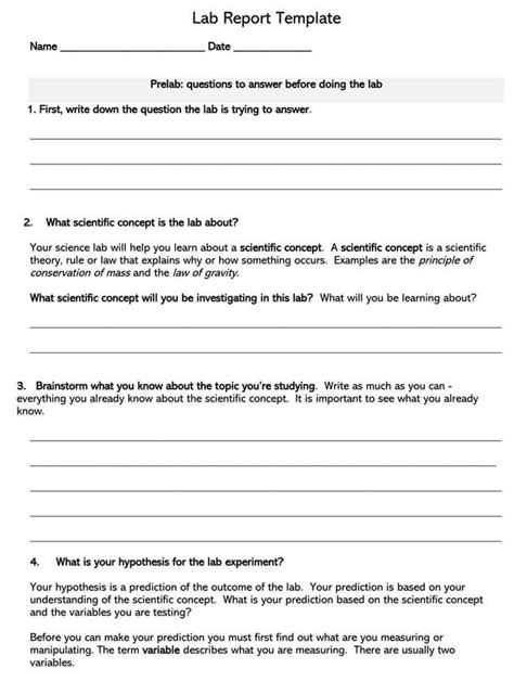 Lab Report Template Word Doc に対する画像結果