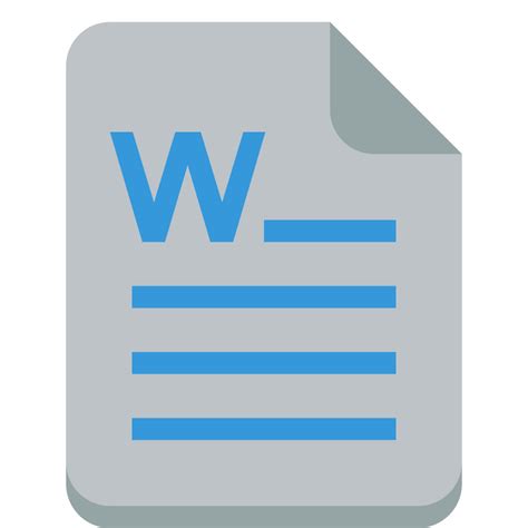 Image result for Word File Icon Vector