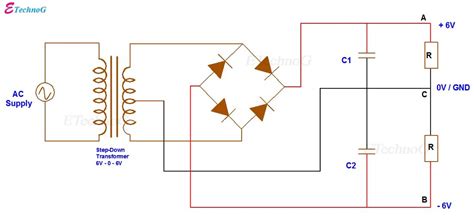 Toradh íomhá ar Full Bridge Rectifier Diode Setup